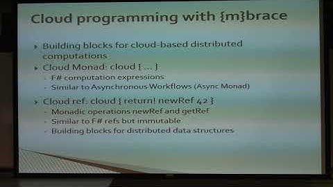 [nyc-fsharp] George Stavroulakis - F# in the Cloud with {m}brace