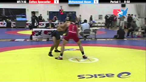 74 KG QF - Colton Sponseller (NYAC) vs. Mohammad N...