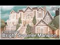 Bloxburg - Bright Summer Mansion Speedbuild (exterior) | No Large Plot