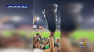White Sox Fan Takes Off Prosthetic Leg To Catch Ball