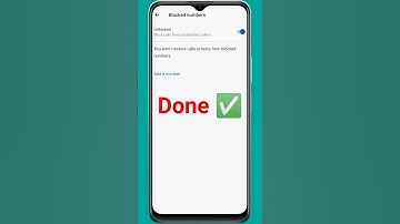 How to Block Unknown/Private Numbers on Vivo Phones Easily #shorts