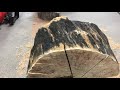 Cutting tips for processing logs into wood blanks