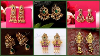 Ethnic and antique style 14k 18k gold plated earrings designs