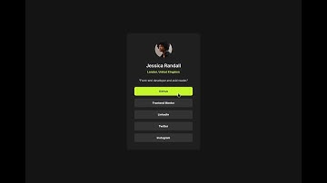 Frontend Mentor Social Links Component  with HTML and CSS