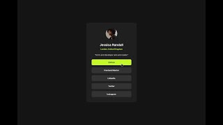 Frontend Mentor Social Links Component  with HTML and CSS