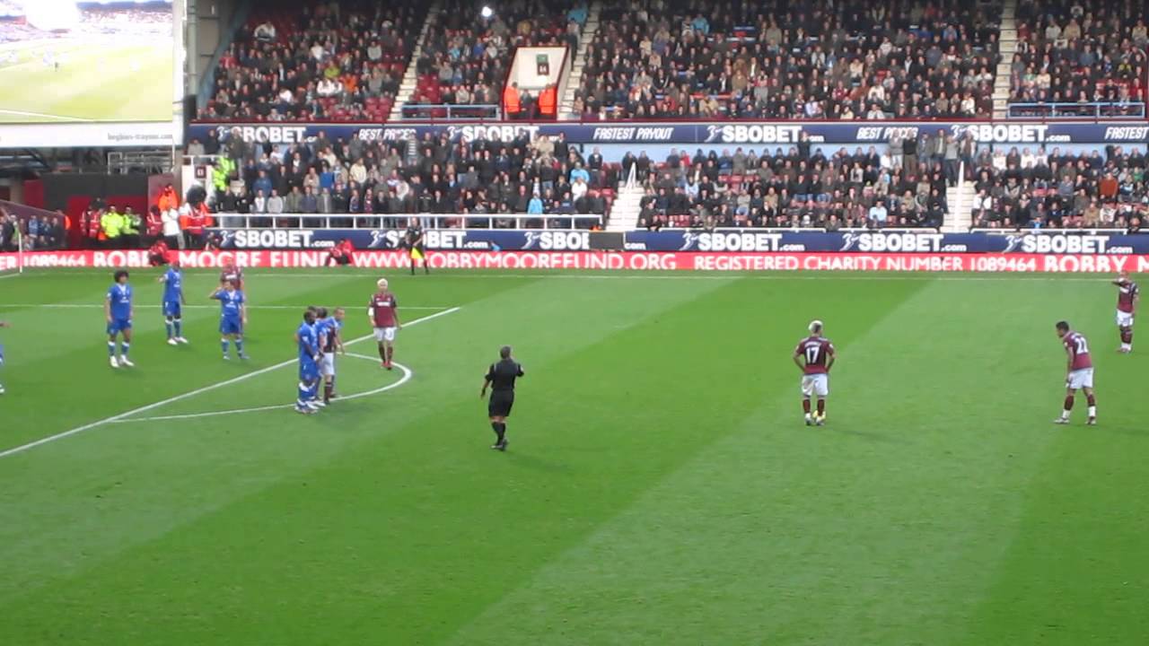 Manuel Da Costa with one of the worst free kicks you'll ever see a West