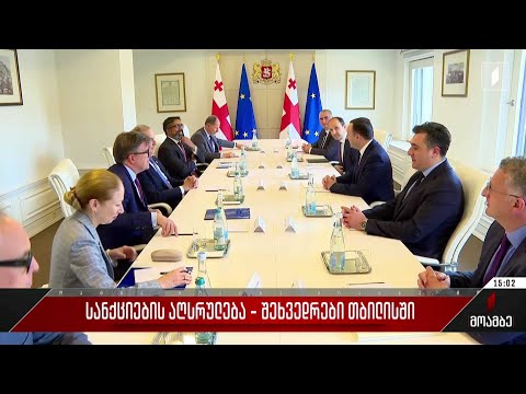 სანქციების აღსრულება - შეხვედრები თბილისში