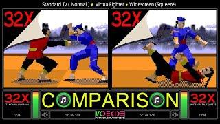 Dual Longplay of Virtua Fighter (Sega 32x vs Sega 32x) comparison @vcdecide