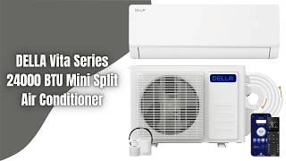 DELLA Vita 24000 BTU Mini Split AC Review | 20 SEER2, Heat Pump, WiFi & 1500 Sq Ft Coverage! Della 24000 Btu Mini Split Ac Powerful Efficient Cooling