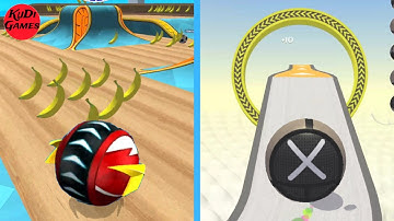 GOING BALLS Banana Frenzy vs ACTION BALLS - All Levels SpeedRun Gameplay Android iOS #44