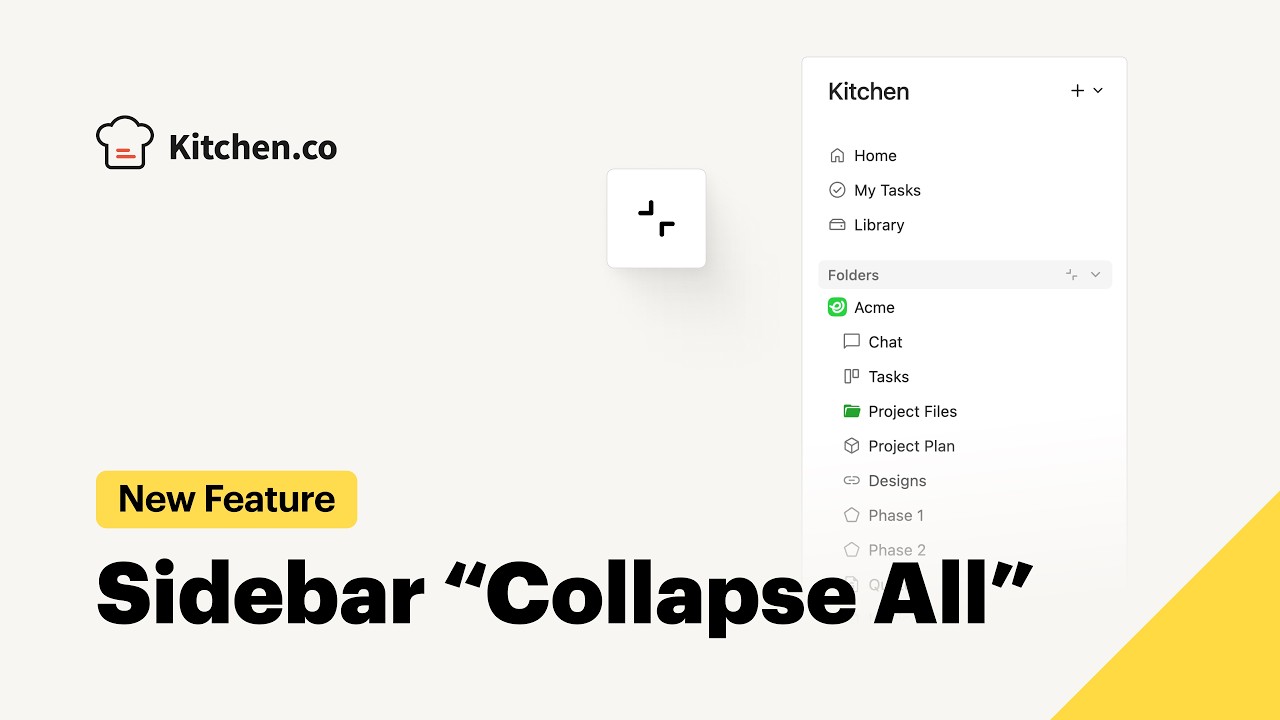 🚀 New in Kitchen.co: Sidebar