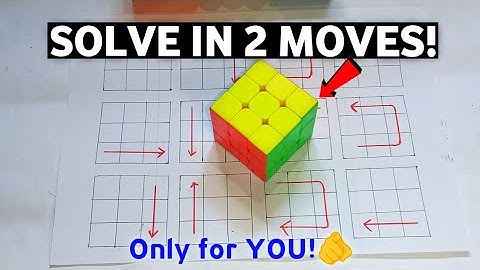Solve Rubik’s Cube in Just 2 Moves! 😱 (Full Tutorial)