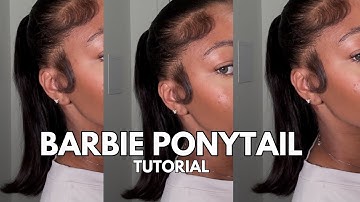 Sleek Ponytail Tutorial | Barbie Ponytail | BEGINNER Friendly | NO BEESWAX