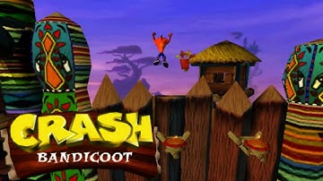Crash Bandicoot (PS1) 100% - Part 9 - Native Fortress
