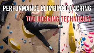 Performance Climbing Coaching Toe Hooks