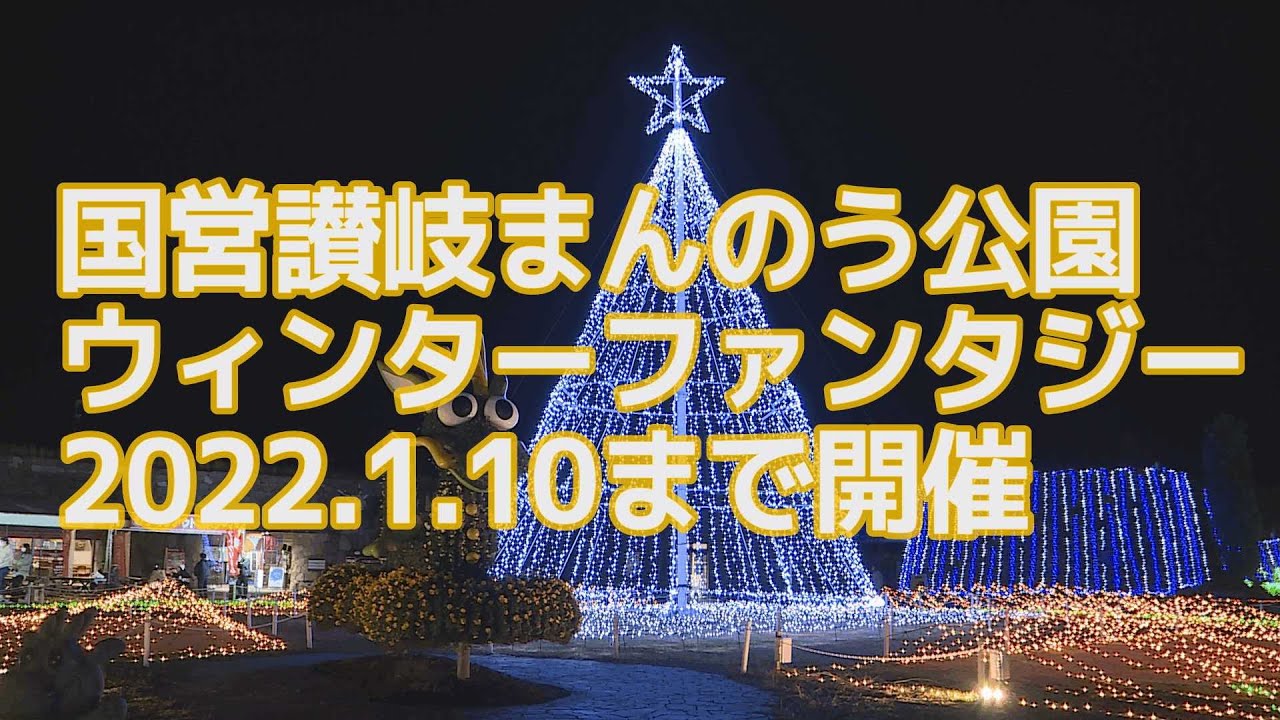 国営讃岐まんのう公園 ウィンターファンタジー 21 11 27 22 1 10 Youtube