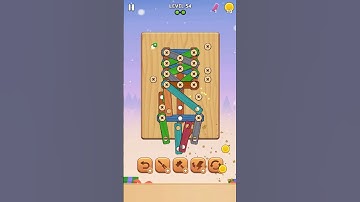 Wood Screw Puzzle - Level 54 [No tools needed] #woodscrewpuzzle #androidgames