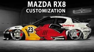 Midnight Club LA - Mazda RX8 (RED SHARK) (Customization)