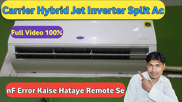 Carrier split ac nf error reset/carrier ac nf kaise hataye/carrier split ac error