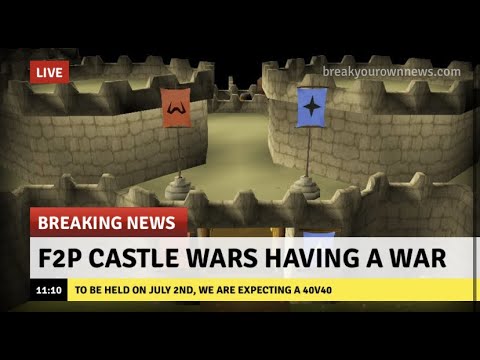 War announcement! Biggest in F2P Castle Wars in OSRS