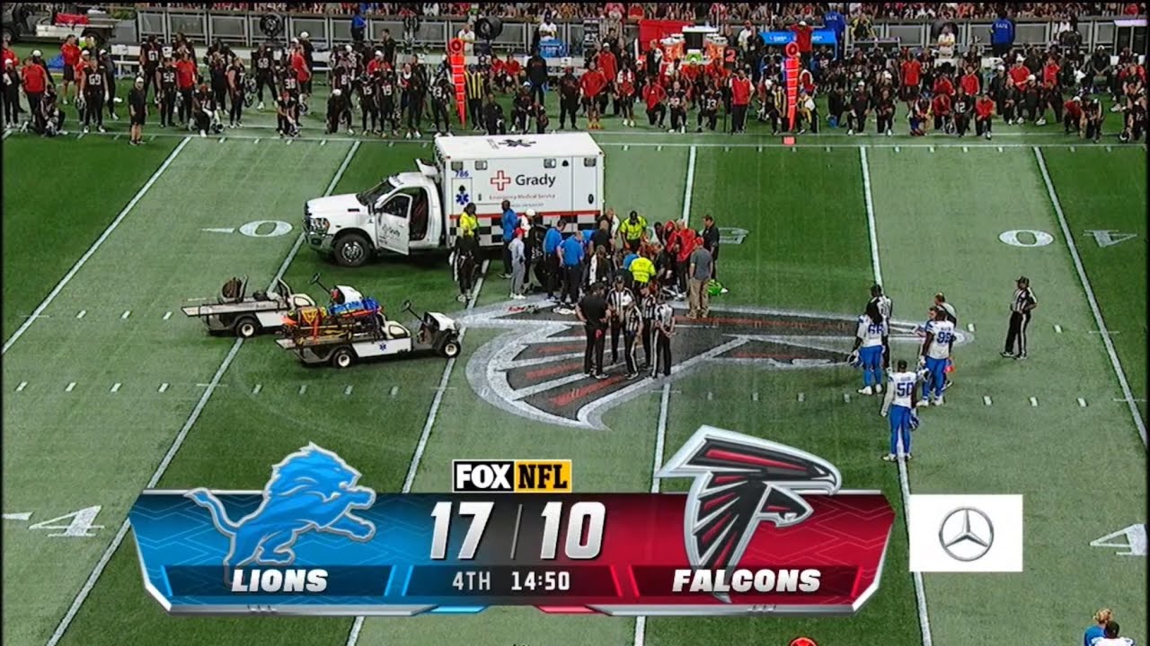 Falcons v.s. Lions Game SUSPENDED: Morice Norris Seriously Injured