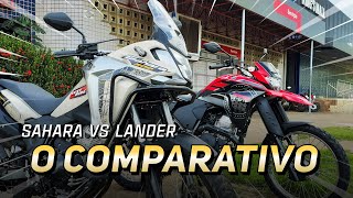 Honda Sahara 300 VS Yamaha Lander 250 | O Comparativo 🔥 #moto #comparativo