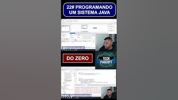 #22 Programando Sistema do ZERO com Java - JSP - HTML - CSS - JQuery - Mysql #excel #windows #java