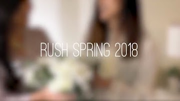 Rush UT Kappa Phi Lambda | Spring 2018