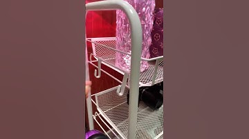 #tramreview kệ sắt ba tầng có bánh xe