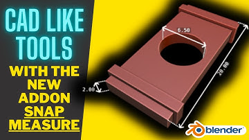 CAD Like Tools in Blender With The New Snap Measure Addon