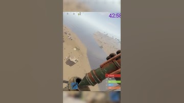 ROCKET PVP FROM MINICOPTER #rust #shorts