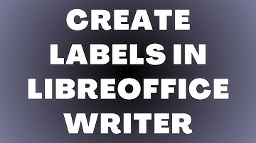 Labels maken in LibreOffice Writer