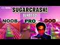 ElyOtto - SugarCrash! - Noob vs Pro vs God (Fortnite Music Blocks) with map code!