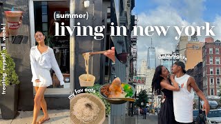 vloggy introvert summer in nyc | date nights, my fav eats + chill summer routines