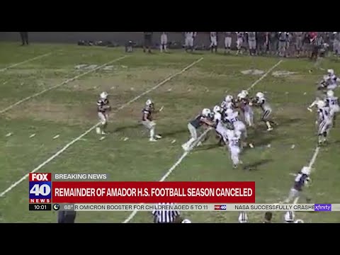 Amador High School varsity football season over due to investigation