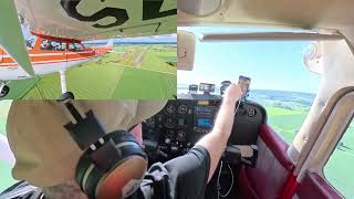 C172 Landing Practice at ESML | Cockpit & Wing View + ATC Audio