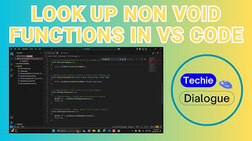 How to Look up Non Void Functions in VS Code
