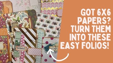 Quick & Easy 6x6 Paper Folios | Perfect for Journals, Happy Mail & Gifts!