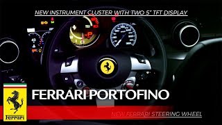 Ferrari portofino’s on board comfort is guaranteed by a slew of new
features, not least an infotainment system with 10.2” touchscreen
display, air-cond...