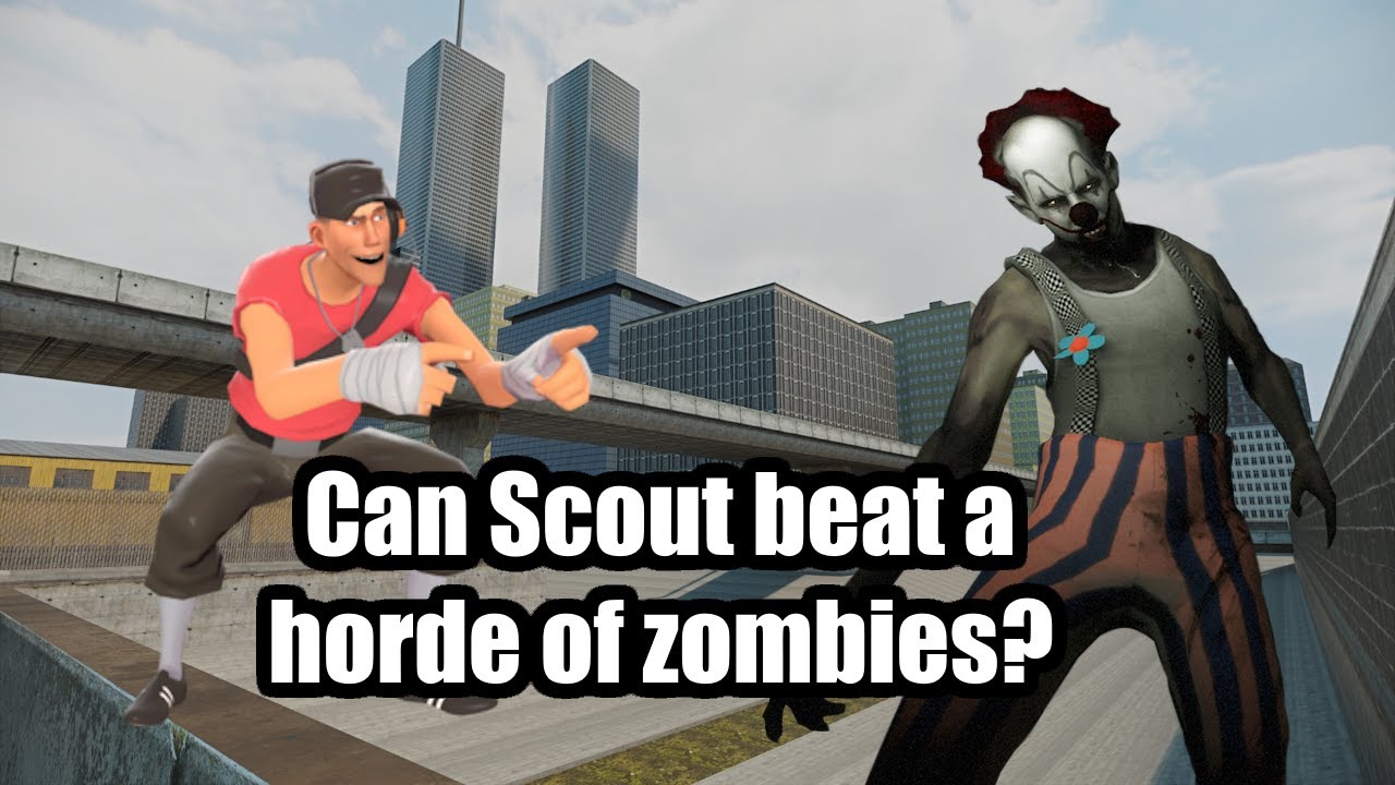 Can Scout beat a horde of zombies? | Garry's Mod