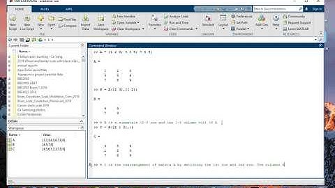 Matlab submatrix