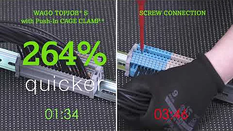 WAGO TOPJOB® S Rail-Mount Terminal Block - Go Screwless Video Time Trials