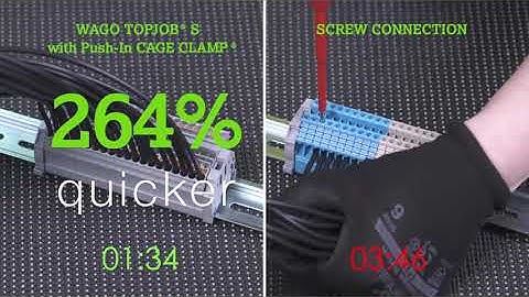 WAGO TOPJOB® S Rail-Mount Terminal Block - Go Screwless Video Time Trials