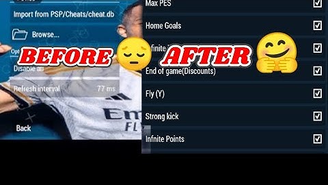 HOW TO FIX CHEAT NOT SHOWING IN PES 2024 PPSSPP Cheat display problem solved,PSP cheat setup#psp