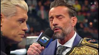 Cm Punk Confronts Cody Rhodes - Wwe Smackdown 17042026