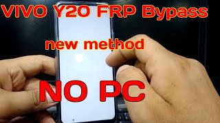 vivo y20 Frp bypass vivo v2026 google account bypass without PC latest security new method