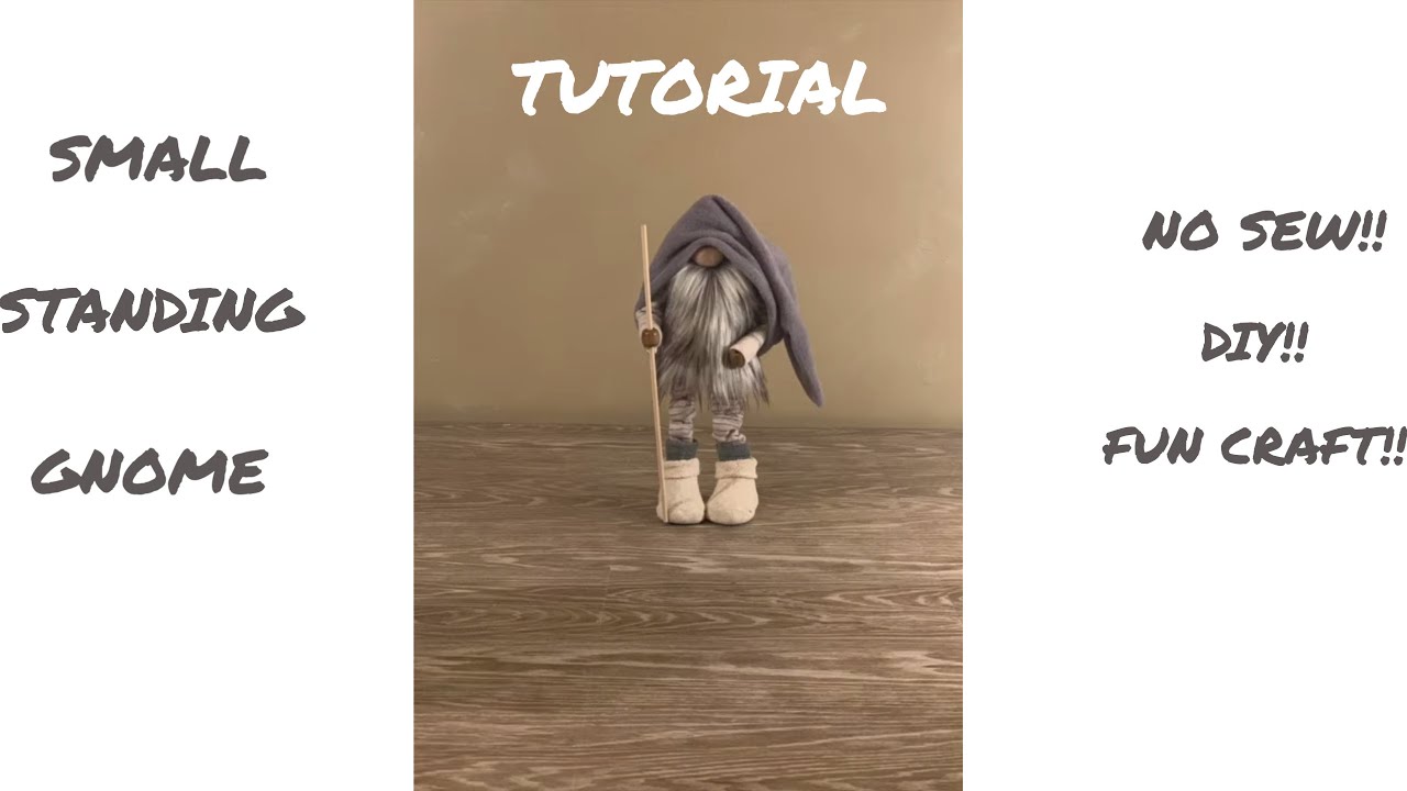 Small Standing Gnome DIY Tutorial! EASY!