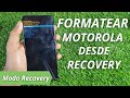 ✅ Cómo formatear desde el modo Recovery tu MOTO G PURE - HARD RESET