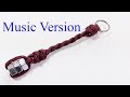 Hex nut paracord key chain music version