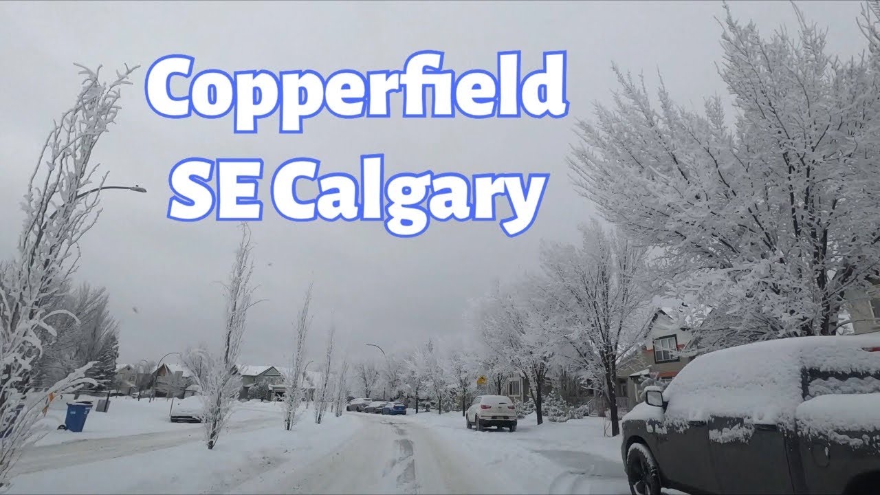 Roam around Copperfield Calgary in a frosty morning